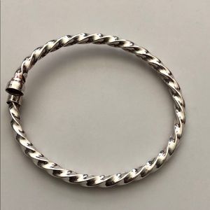 925 Silver Twisty Bangle